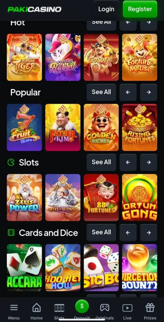Paki Casino Game